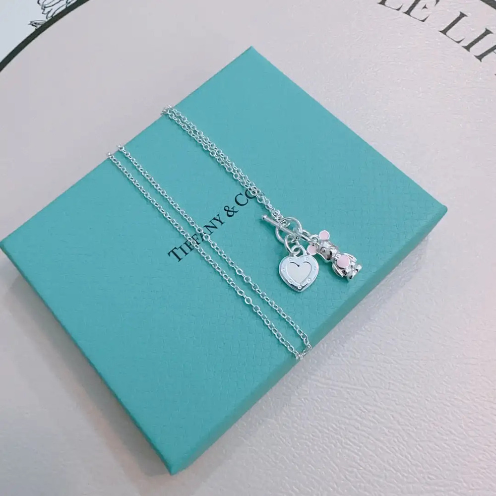 Tiffany & Co. Pink Mickey Mouse Necklace